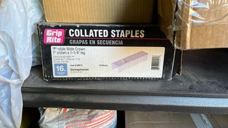 Collated Staples P Style Wide Crown