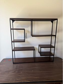 Wood/ Metal Open Shelving Unit