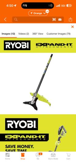 RYOBI Expand-It Brush-Cutter Trimmer Attachment