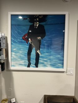 Aqua Strings Photo Wall Art