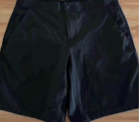 Black Faux Leather Shorts Men’s talla:38