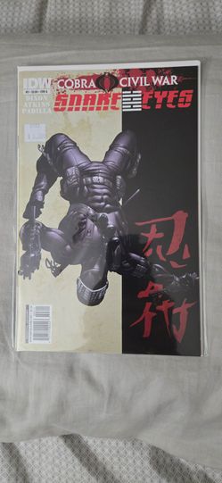 G.i.joe Cobra civil war snake eyes by IDW.