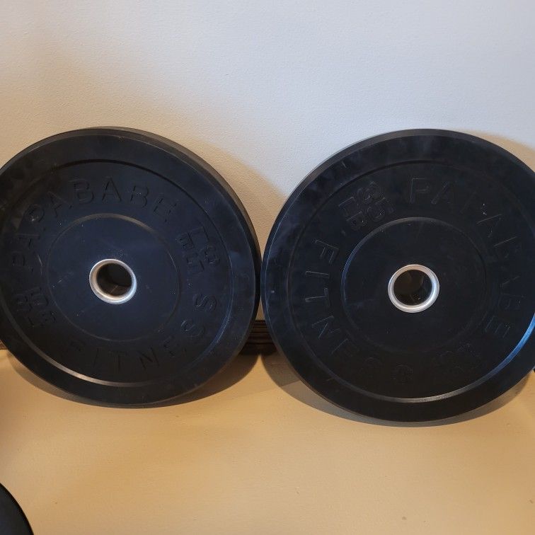 35 Pound Olympic Rubber Bumper Plates