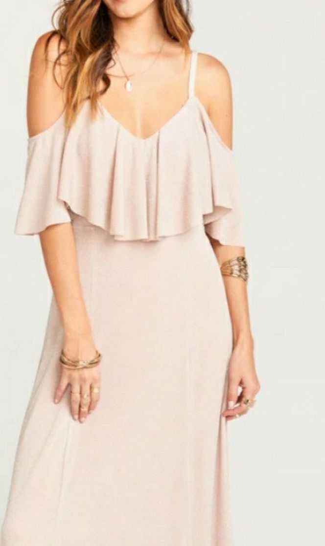 Show Me Your Mumu Reene Ruffle Maxi Dress Size S