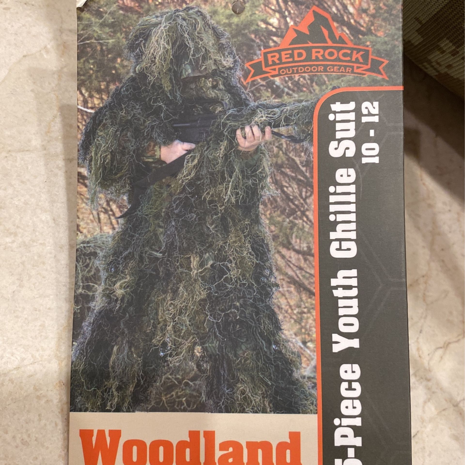 Ghillie Suit 5 Piece Costume Youth Size 10-13 Red Rock Outdoor Gear -Woodland