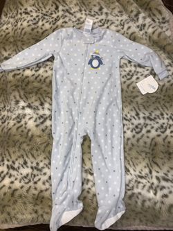 NEW with tags Absorba Fleece Feetie Infant Pajamas 24m