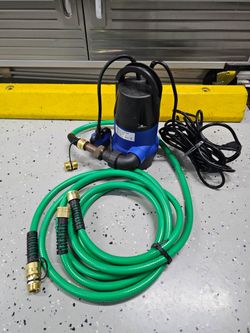 Submersible Sump pump with Hose and Power Cord