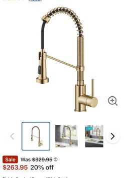 Bolden 1.8 GPM Single Hole Pre-Rinse Pull Down Kitchen Faucet