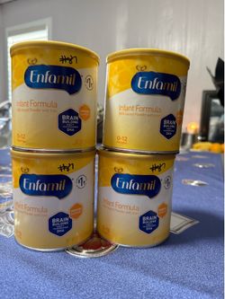4 Enfamil infant formula cans