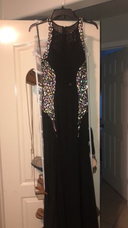 Black mermaid dress size 7