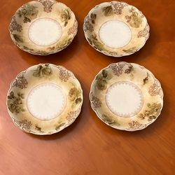 Antique Old Ivory Plates