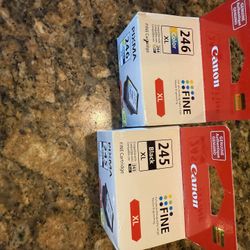Genuine Canon 245 246 Black/Color Ink Cartridges for MX490 492 TR4520 Printer