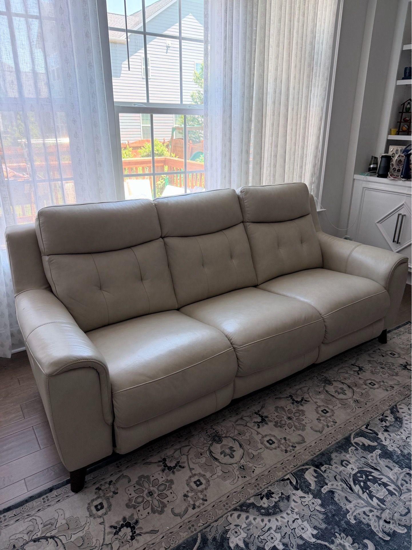 Leather Power Reclining Sofa