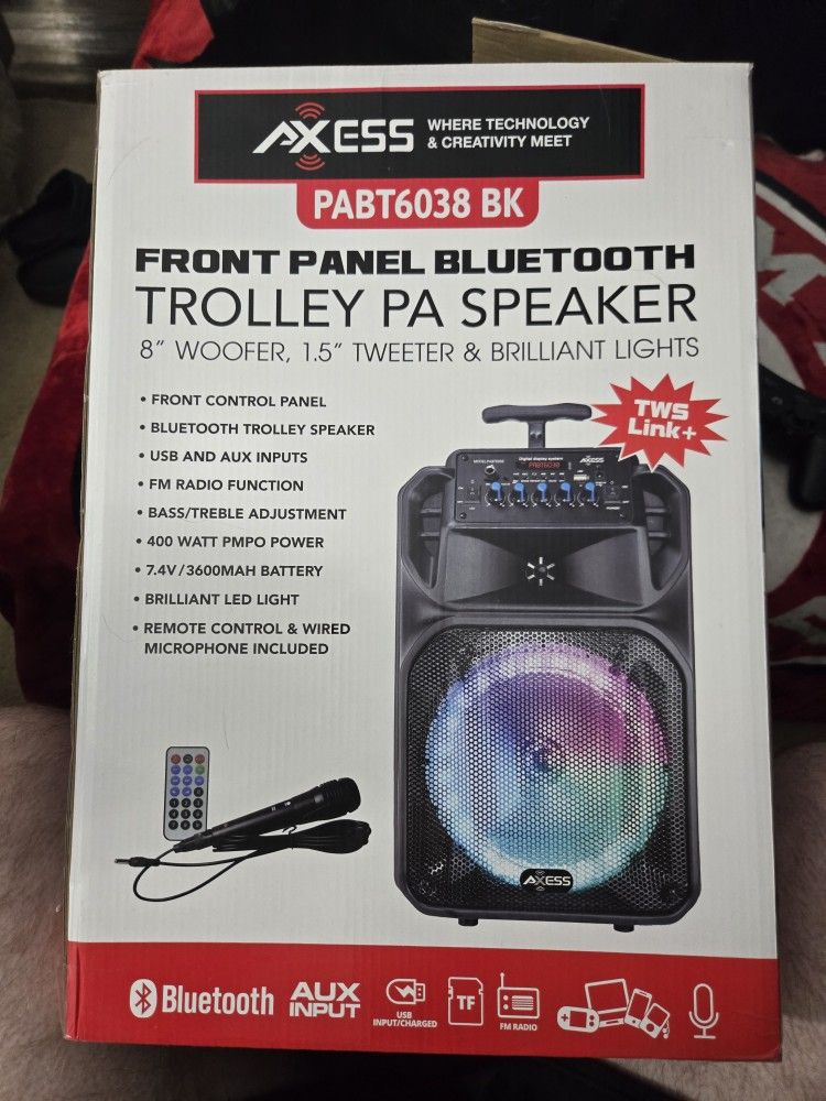 Front Panel Bluetooth Trolley Pa Speaker