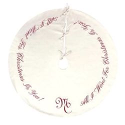 Tree Skirt Mariah Carey Official All I Want for Christmas is You, 48”