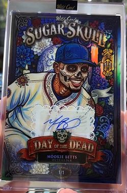 Mookie Betts Wild Card Sugar Skull Auto 1/1
