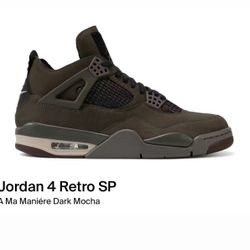 Jordan 4  A Ma Maniere "Dark Mocha" 
