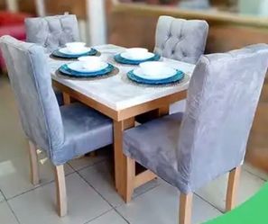 Dining Table Set with 4 Chairs