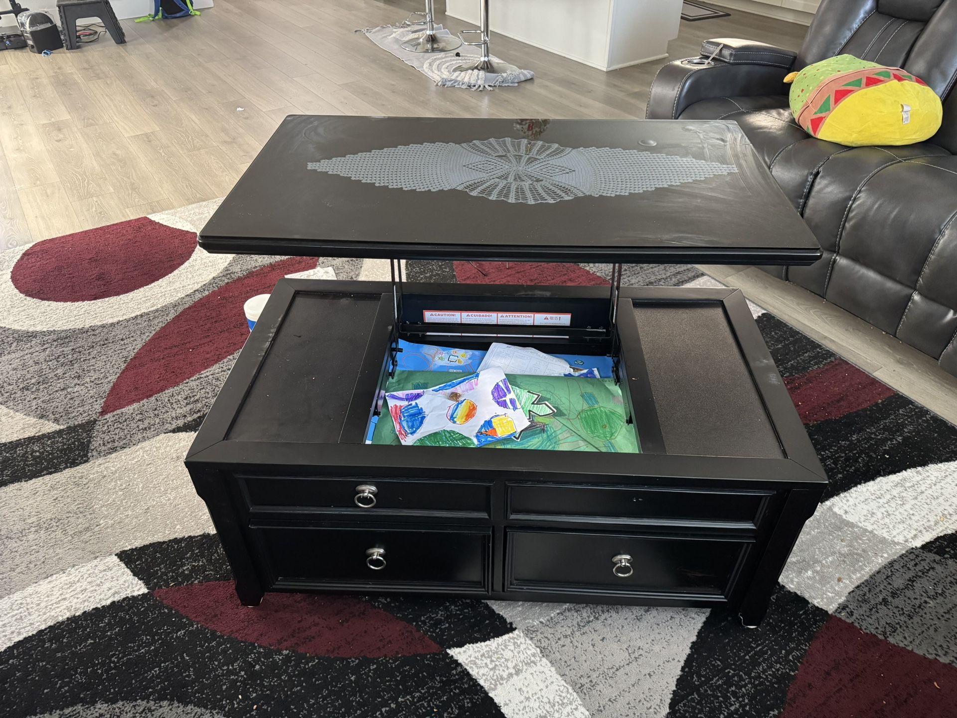 Coffee Table With Lifttop And Glass Table With Beautiful Design