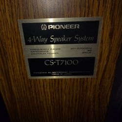 2 Pioneers Speakers