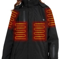 Heated Jacket with 18400mAh Power Bank Size Medium