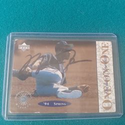 Micheal Jordan White Sox Autograph Card 