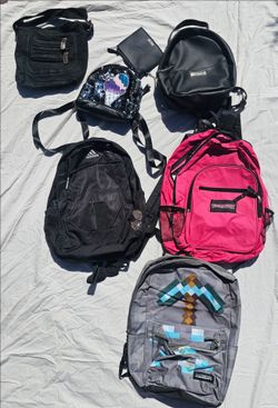 Purses, Briefcases and Backpacks,12 total items