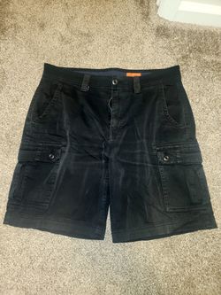 Men's Black Cargo Shorts