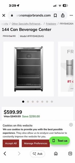 Frigidaire Gallery 144-Can Beverage Center