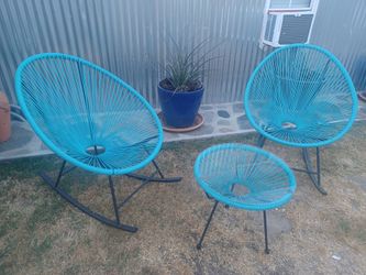 Acapulco Rocking Chairs and Table for Sale in Westchester CA OfferUp