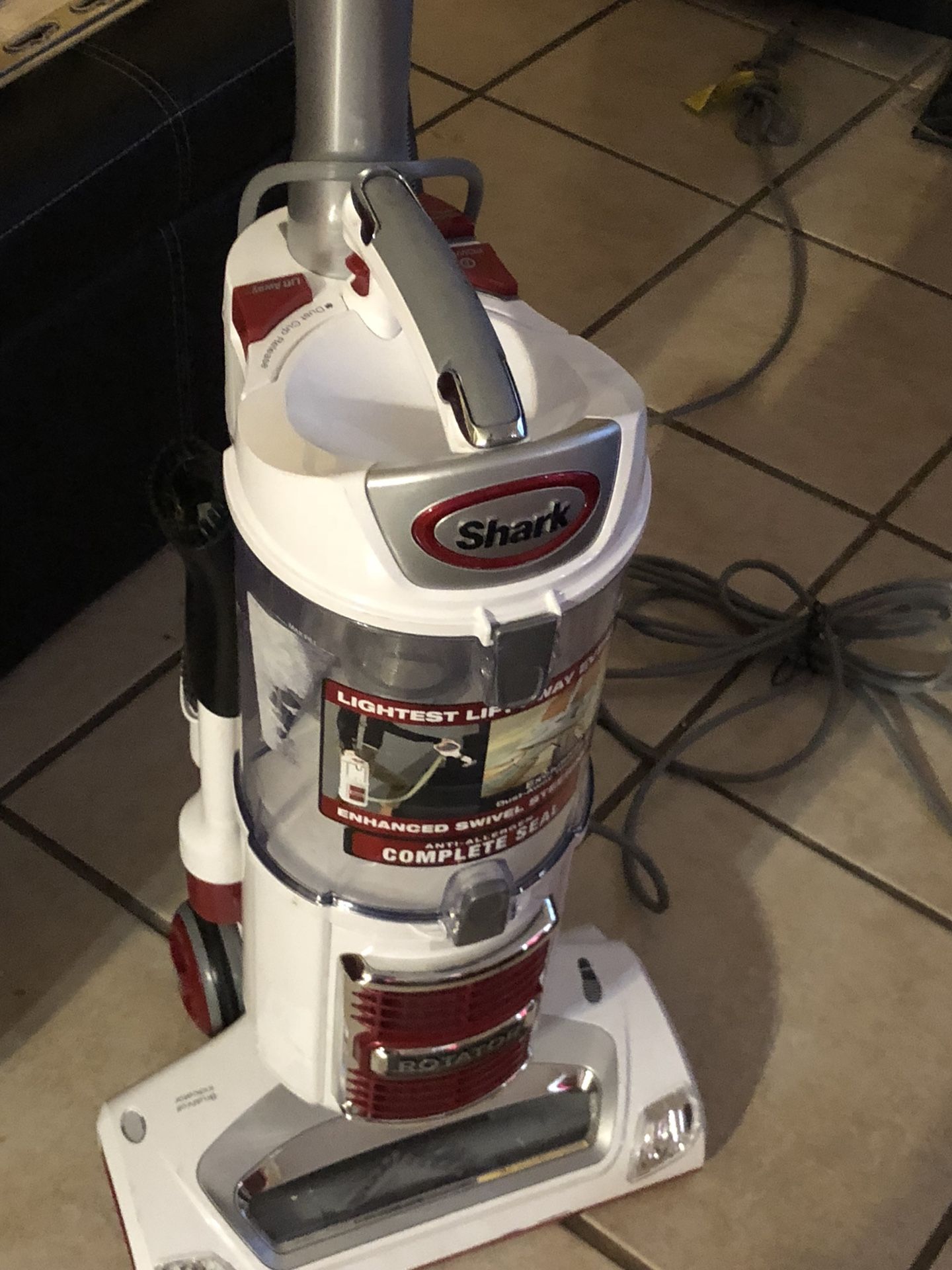 Shark - Rotator Slim-Light Away NV341 Bagless Upright Vacuum - Gray/Red/White