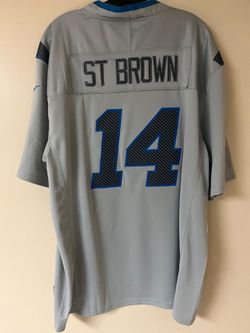 BNWT STITCHED DETROIT LIONS #14 ST BROWN 2026 ALTERNATE JERSEY SZ MEN'S SMALL,MEDIUM, AND XL! ALL REASONABLE OFFERS CONSIDERED!!!!
