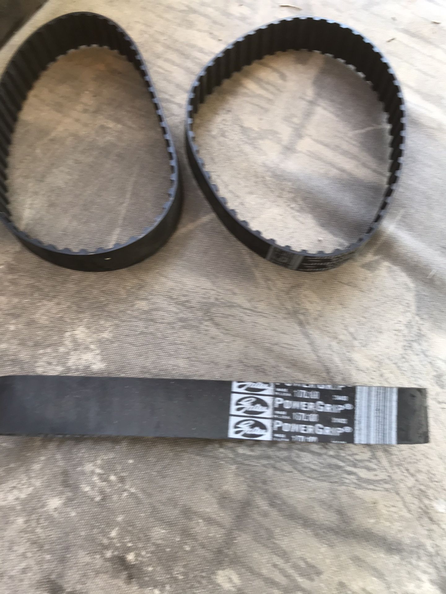 Gates power grip belts lot of 3