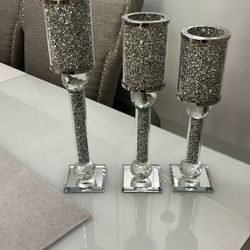 Set Of Three Candle Holders 