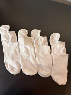 WHITE WOMENS SCKS MEDIUM-LARGE