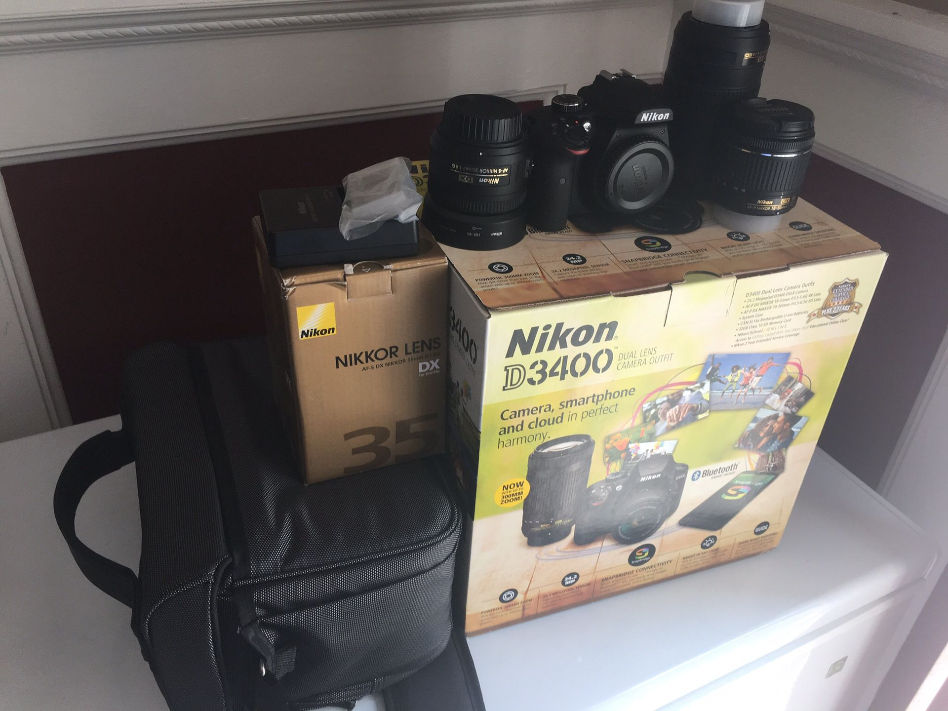 Nikon D3400 Camera with Extra Lenses