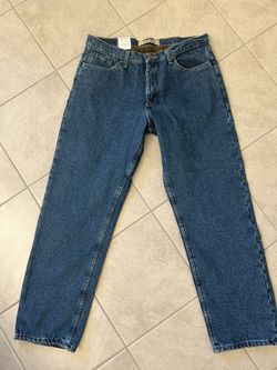 Wrangler Mens Men's Deconstructed Loose Fit Fleece Warm Jean 