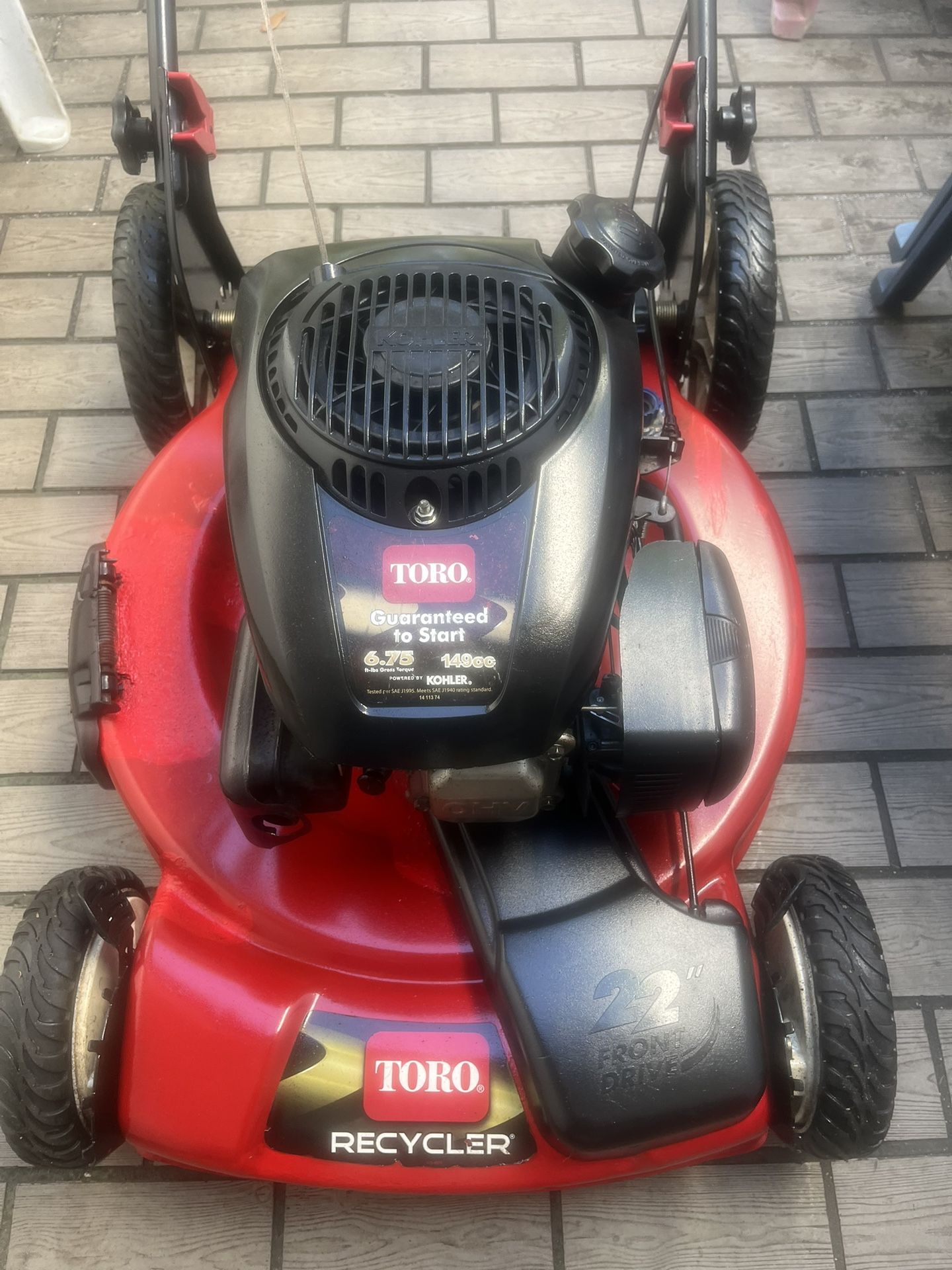  22” Toro Recycler Self Propelled  Lawn Mower In Cooper City 33330