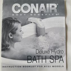 Conair Deluxe Hydro Bath Spa,  Model BTS2 