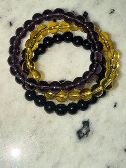 Set of 3 Beaded Stretch Bracelets