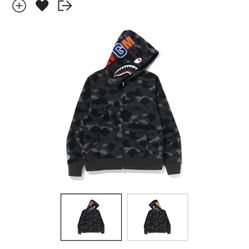 Dark Grey Bape Hoodie 