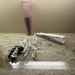 Foxybae Marble & Pink Mini Travel Flat Iron 