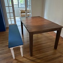 Wooden Table & Bench