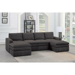 Brown Sectional Sofa 