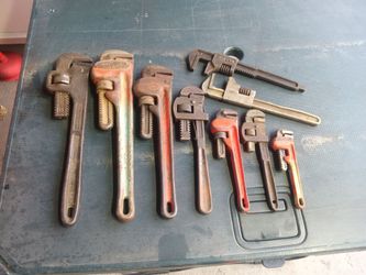 Ridgid and other pipe wrench tools