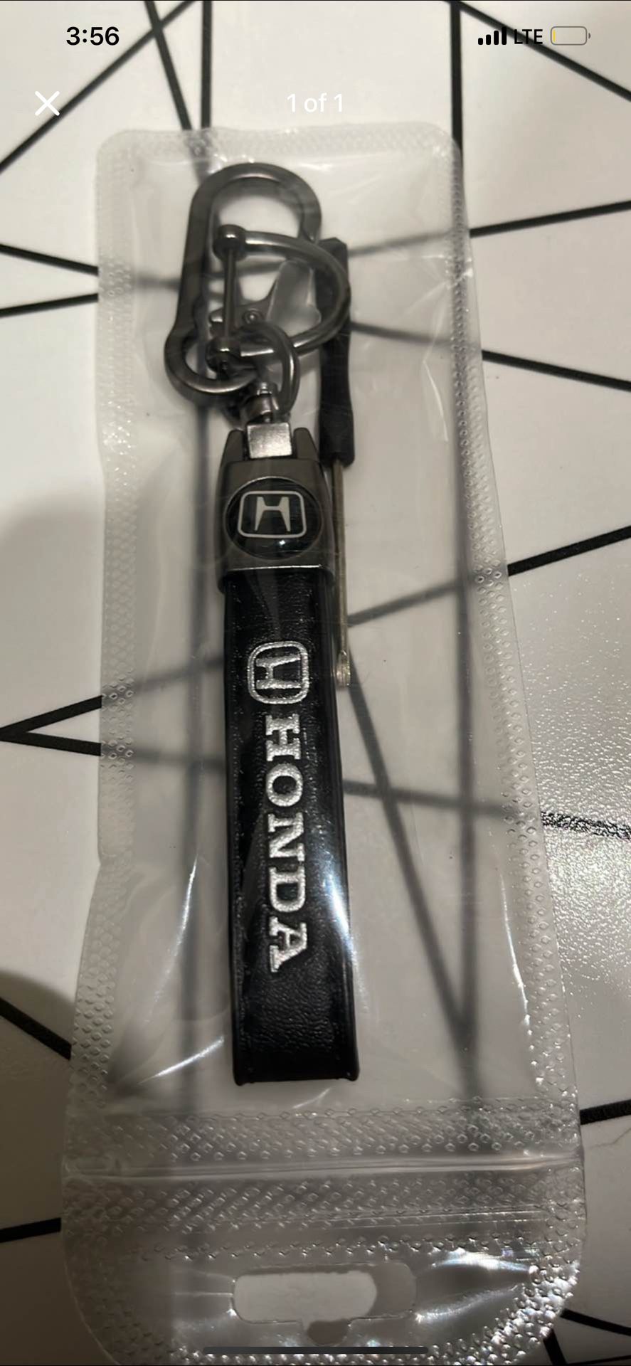 Honda Leather Key Chain