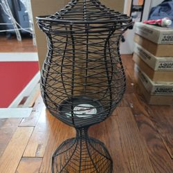 Brown Metal Partylite Candle Holder 