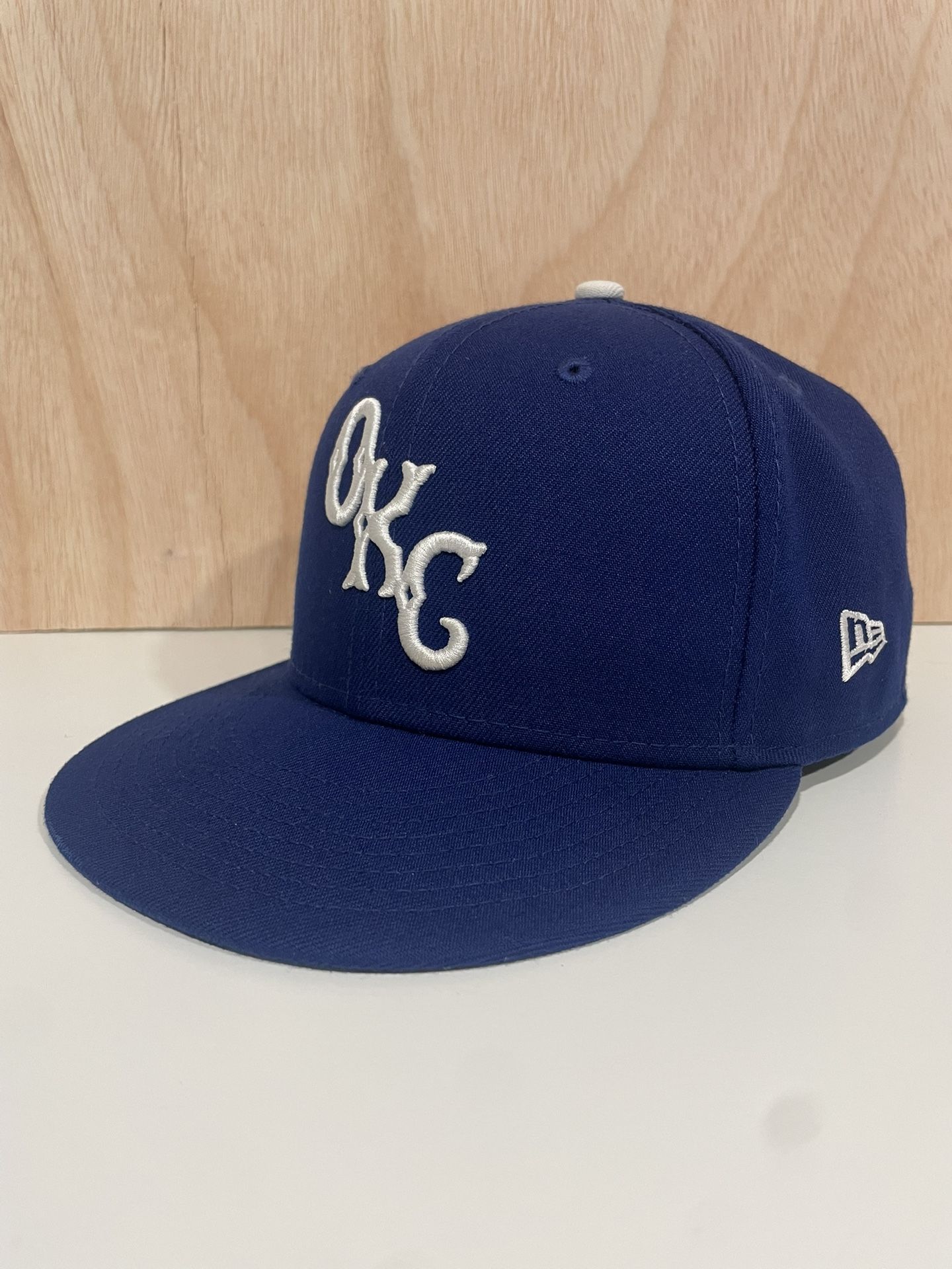 Oklahoma City Dodgers Hat Cap New Era 59Fifty Fitted 7 3/8 MiLB Baseball Blue