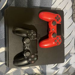 PS4 With 2 controllers NO CABLES INCLUDED