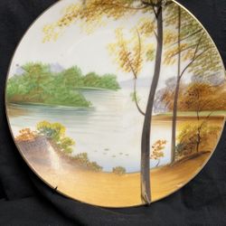 Vintage Hand painted AIYO China Plate